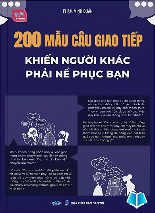 Sách 200 mẫu câu giao tiếp khiến người khác phải nể phục bạn