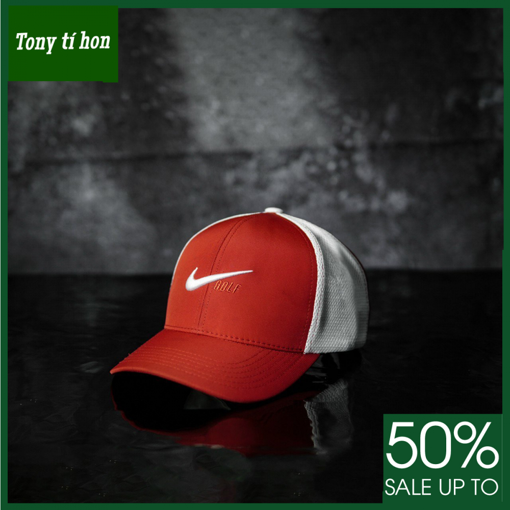 Tony tí hon -  Mũ/nón kết lưỡi trai golf đỏ trắng thời trang nam nữ cao cấp