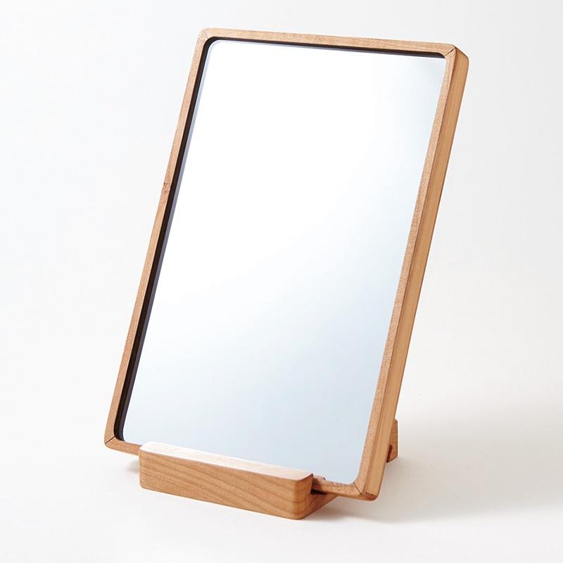 Gương để bàn VIVUDECOR GB01 100% gỗ tự nhiên