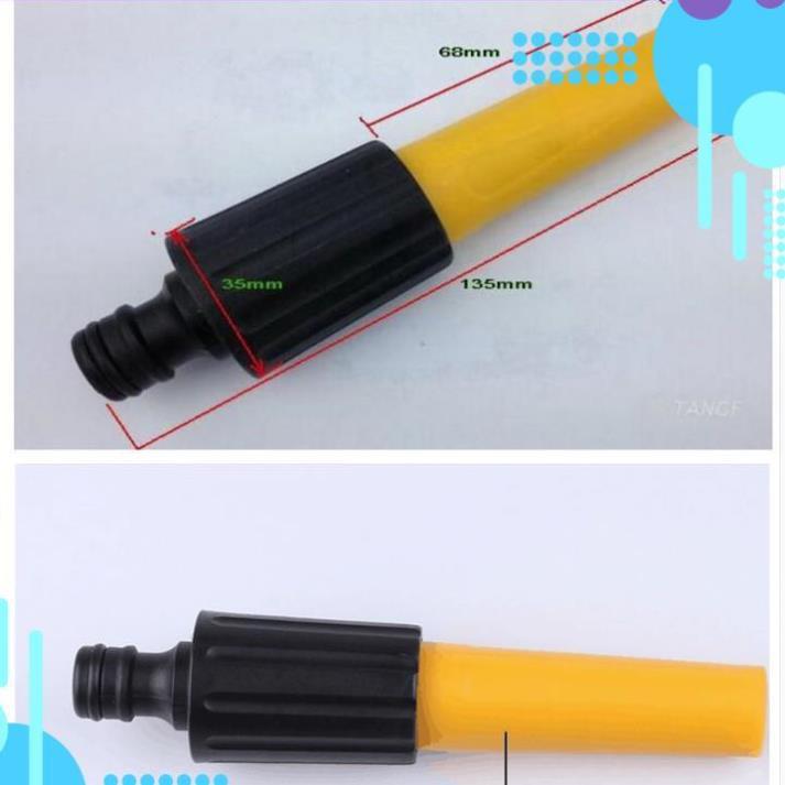 Bộ dây vòi xịt nước rửa xe, tưới cây . tăng áp 3 lần, loại 15m 206622-5 cút sập,nối vàng + tặng mở chai