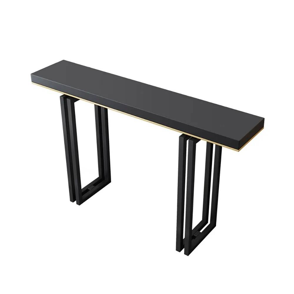 Bàn console trang trí phòng khách hiện đại IBIE AK042 khung sắt sơn tĩnh điện, mặt gỗ dầy, tùy chọn màu sắc