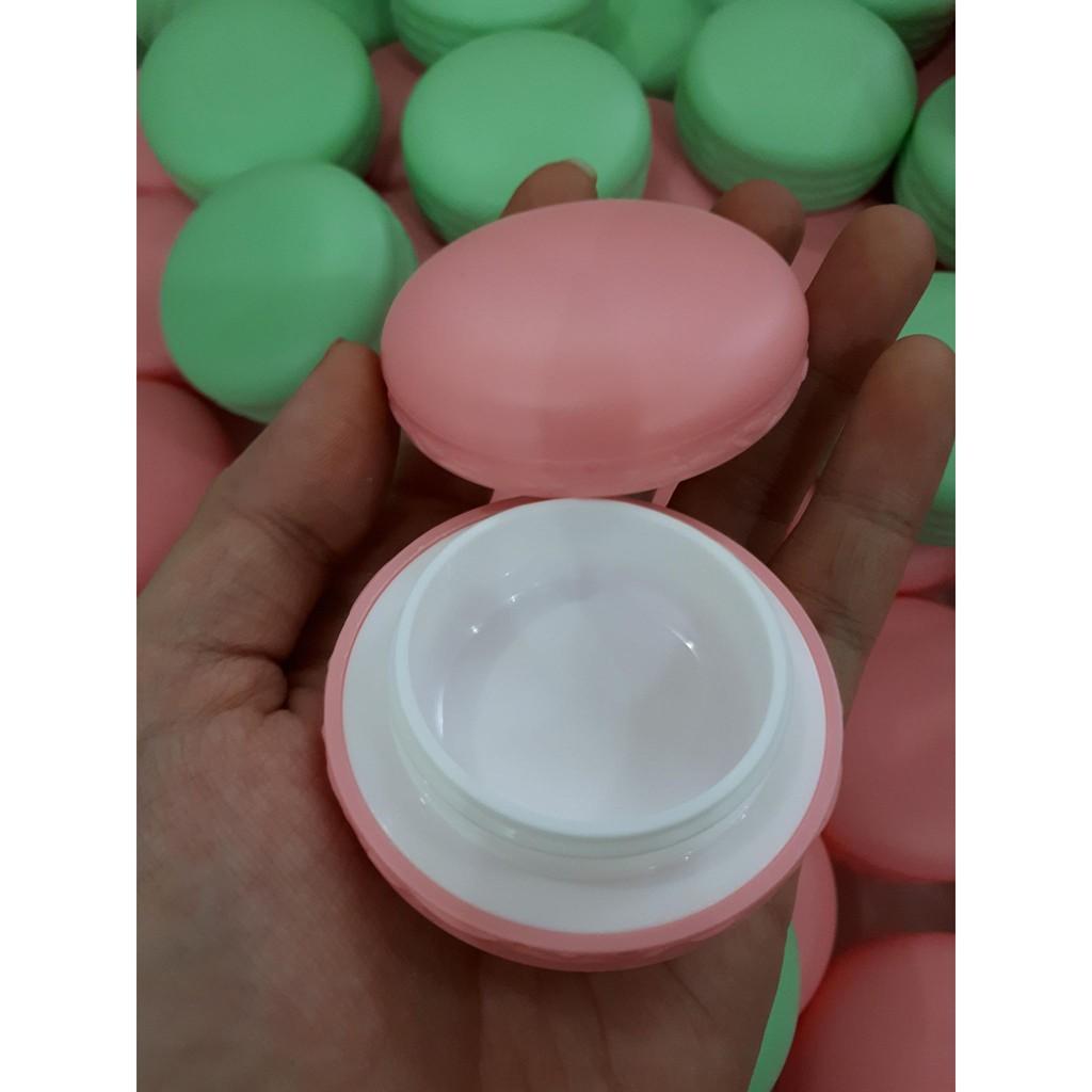 HỦ MACARON NHIỀU MÀU 10G XINH XẮN - DÙNG ĐỰNG SON - KEM - TRANG SỨC