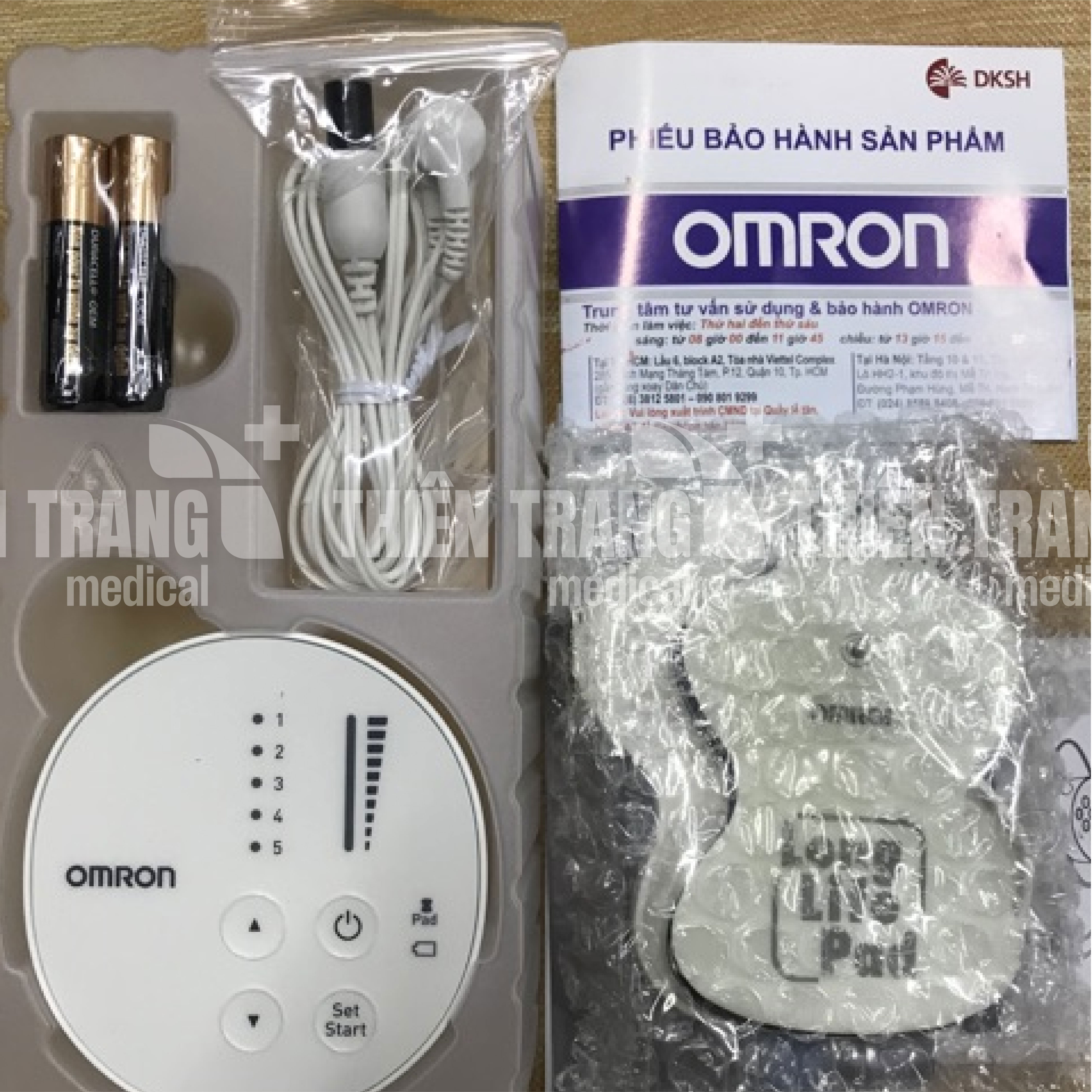 Máy Massage Xung Điện Trị Liệu OMRON HV-F013 Thiên Trang Medical