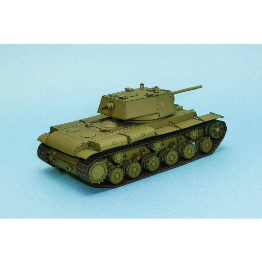 Mô hình giấy 3D  xe tank KV-1 tỉ lệ 1/72