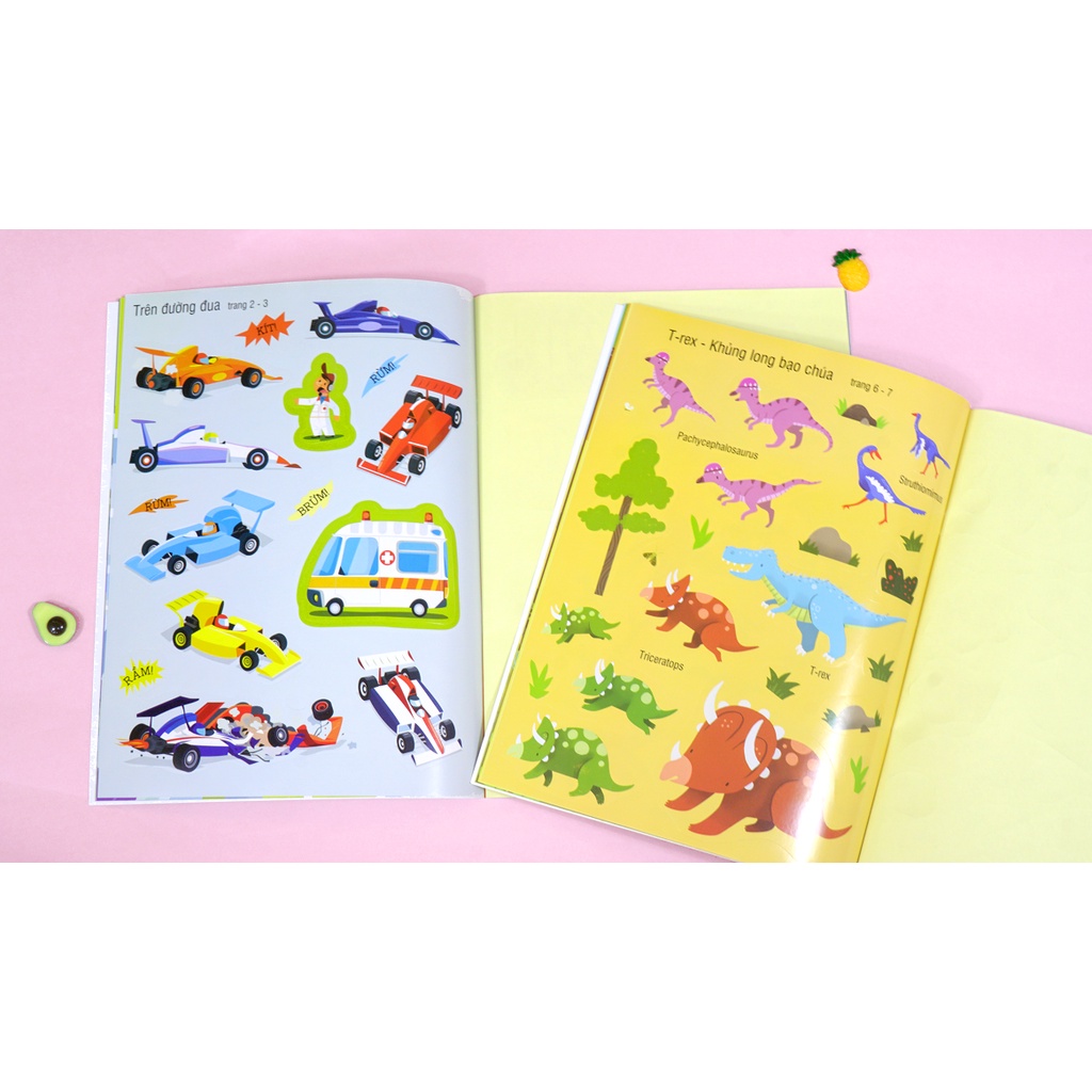 Sách - First Sticker Book - Sách dán hình đầu đời cho bé (Nhiều chủ đề) - Đinh Tị Books