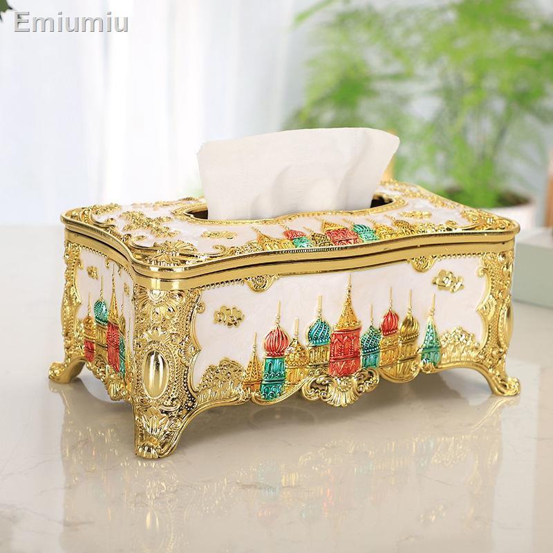 ✥◎European Castle Hộp đựng khăn giấy Acrylic sáng tạo Khách sạn KTV Hộp giấy thời trang gia dụng cao cấp