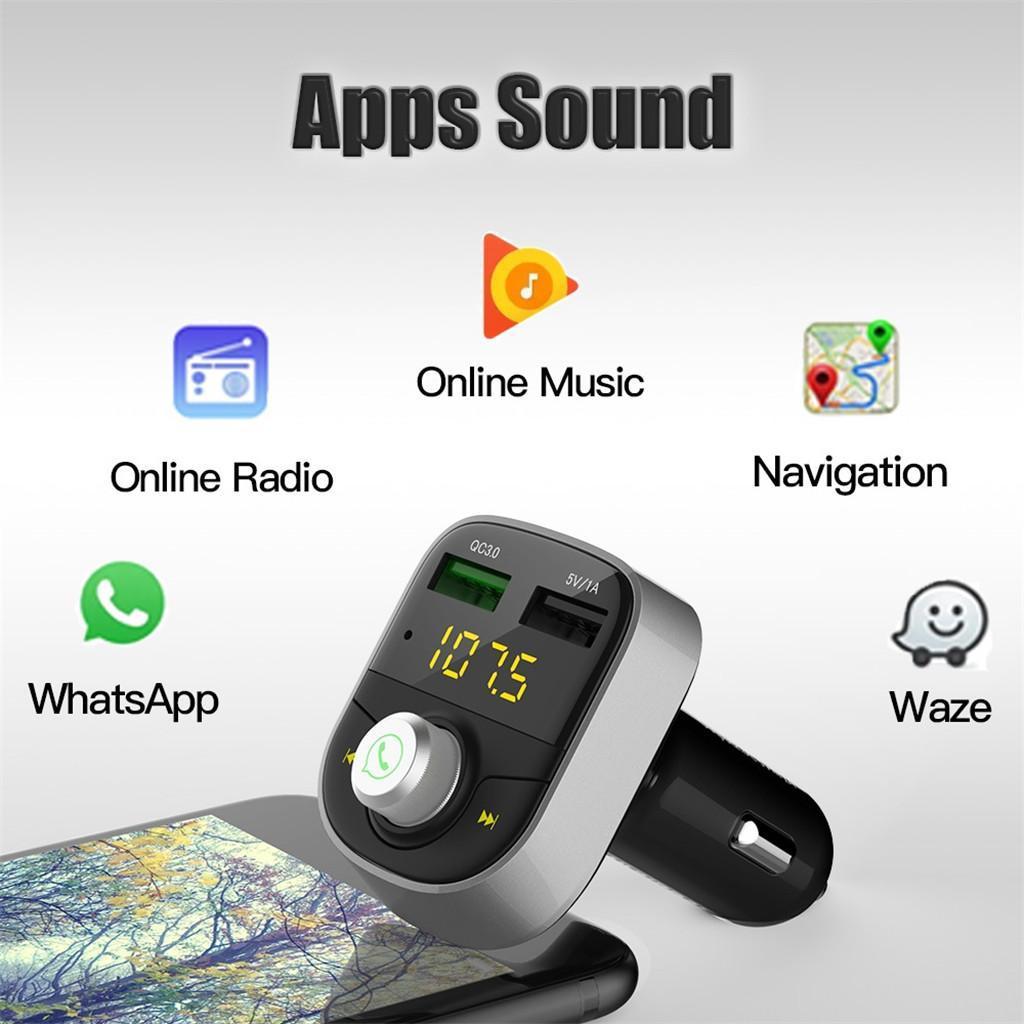Wireless USB Car Bluetooth FM Adapter Charger With MP3 Player