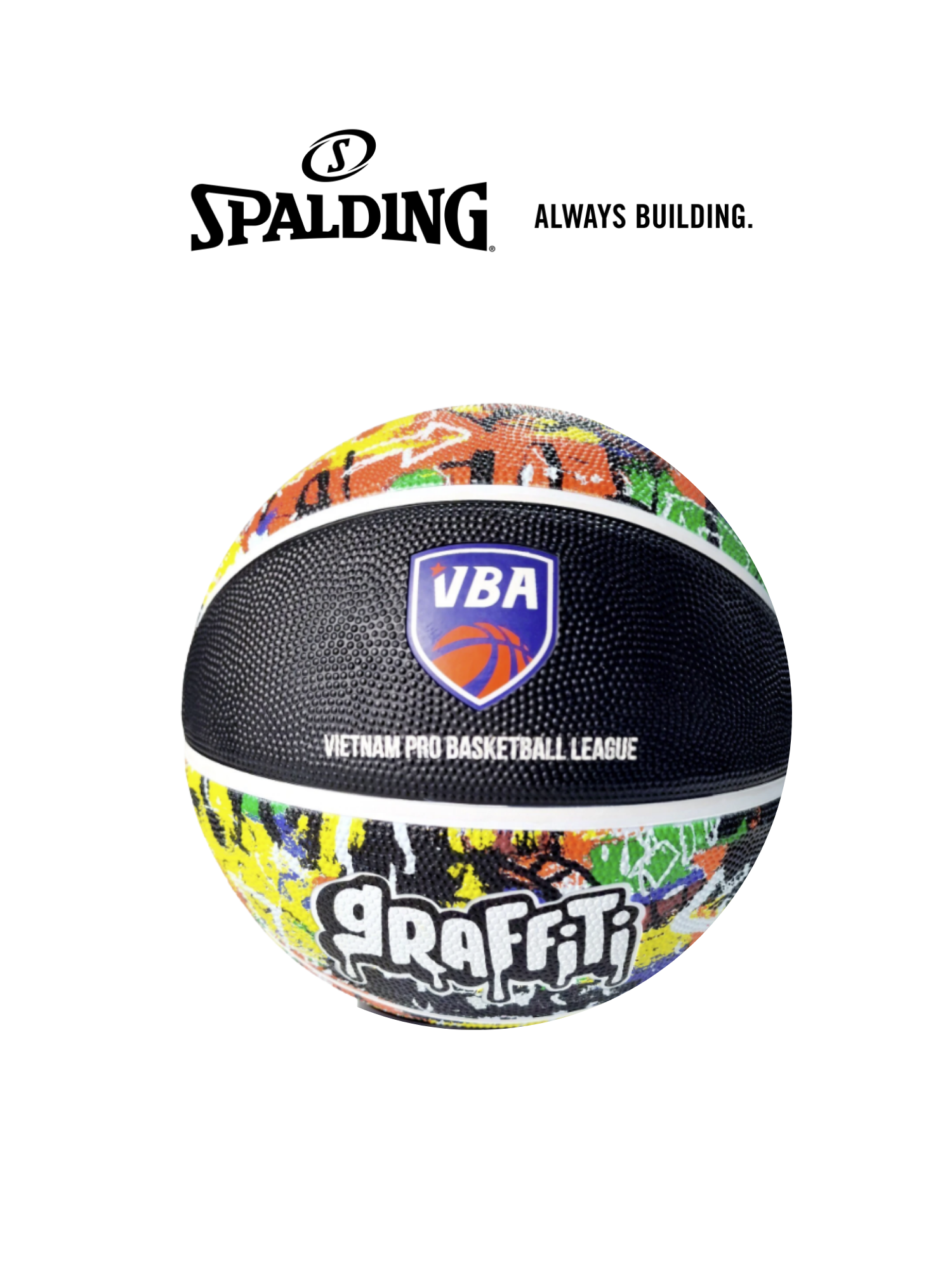 Bóng rổ Spalding VBA Rainbow Graffiti Size 7