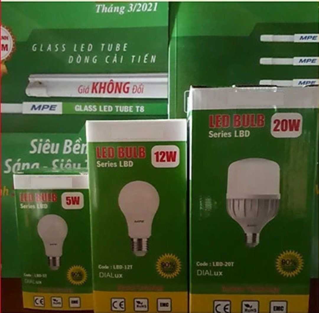 BÓNG ĐÈN LED BULD : 5W,12W,20W