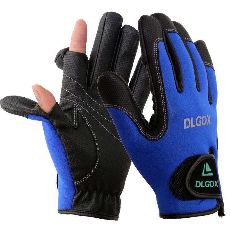 Mới Nam Nữ 2 Ngón Tay Lật Chống Thấm Nước Chống Gió Chụp Ảnh Găng Tay Câu Cá Giữ Ấm Áp Bảo Vệ Cá Thiết Bị Angling Găng Tay