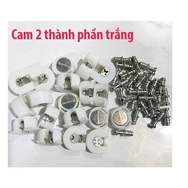 Ốc cam liên kết 2 thành phần trắng túi 500 con