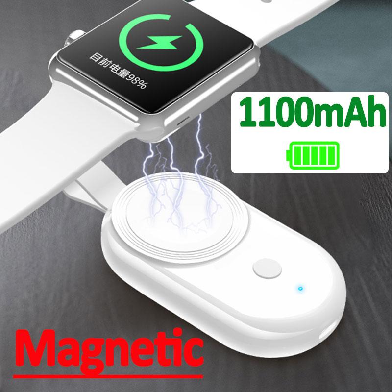 Bộ sạc từ tính nhỏ cho Apple Watch Ultra 8 7 SE 6 5 4 3 2 Ngân hàng điện di động cho IWatch Serie không dây Bộ sạc không dây