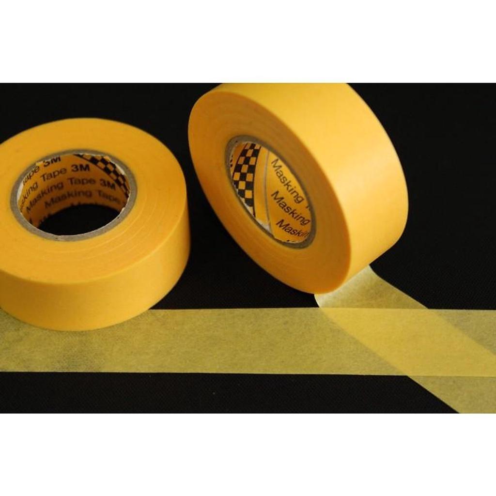 Băng Keo Giấy 3M 243J Che Sơn Masking Tape, 10mmx18m và 20mm x18m Masking Tape - 3M Long Vu.