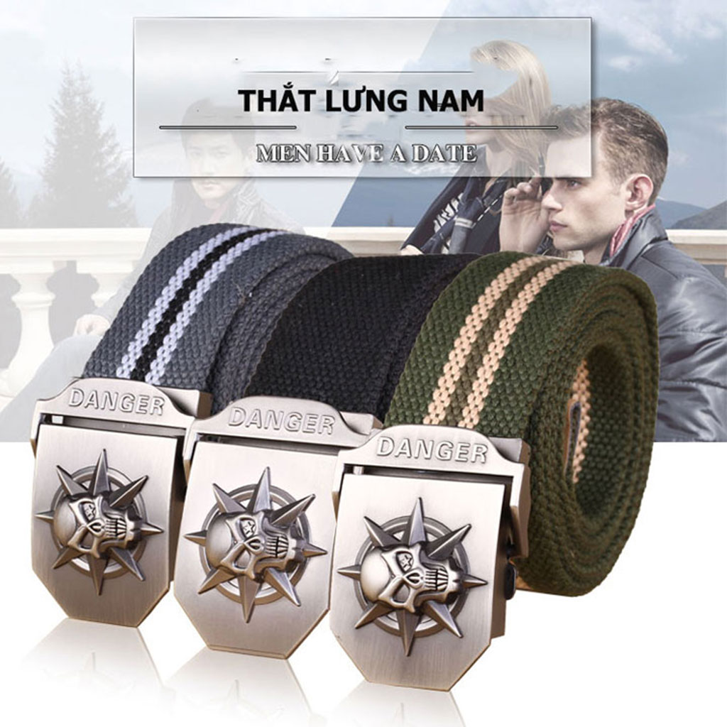 Hình ảnh Thắt Lưng Nam Cao Cấp Vải Dù Bền Bỉ, Mặt Khóa Tự Động U859 US ARMY Phong Cách Lính Mỹ -HÀNG CHÍNH HÃNG