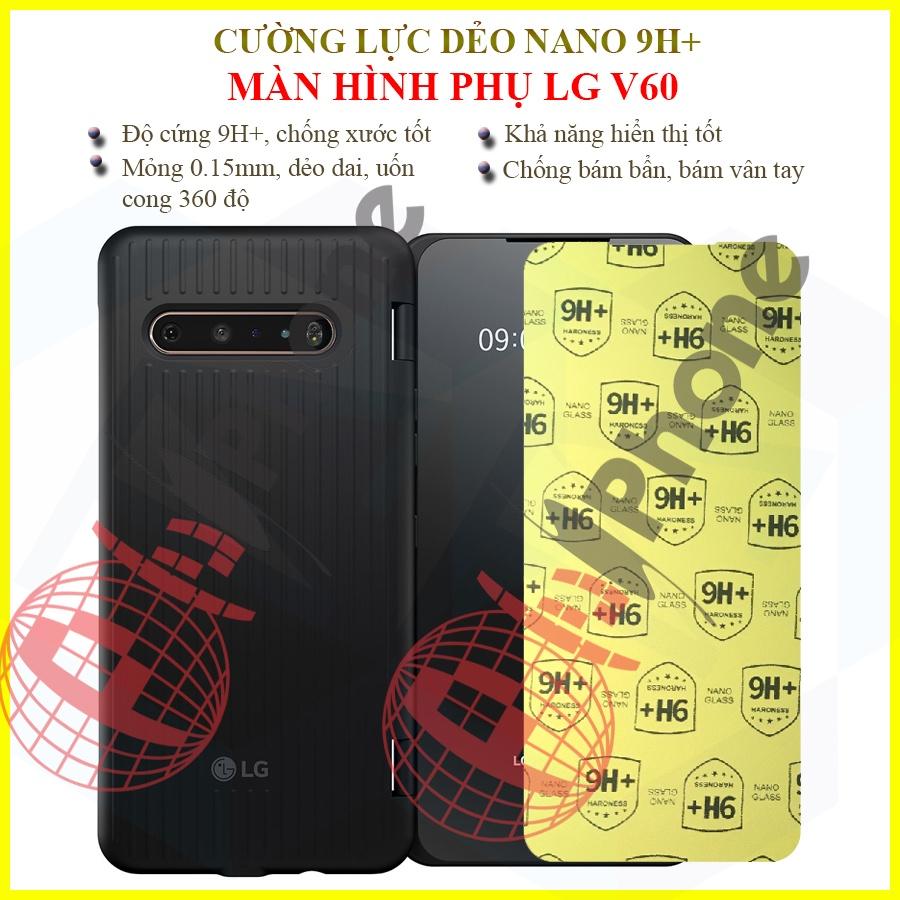 Dán cường lực dẻo nano bảo vệ màn hình phụ dành cho  LG V60