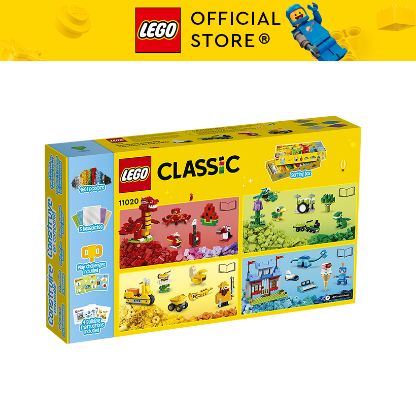 LEGO Classic 11020 Bộ gạch sáng tạo kèm đế gạch Classic (1601 chi tiết)