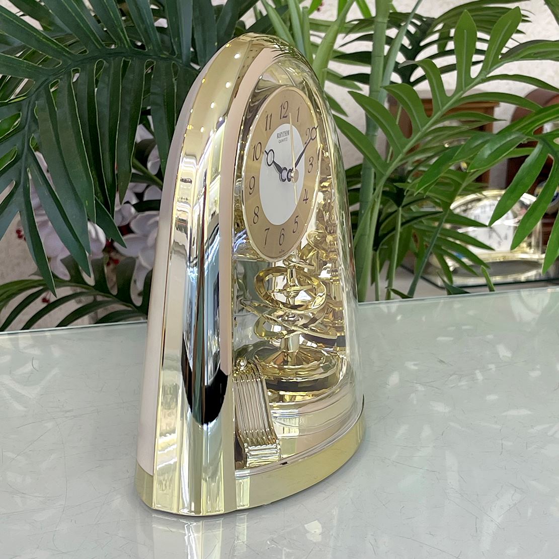 Đồng Hồ Để Bàn Rhythm 4SG607WS65 - Vàng (19.7 x 24.0 x 9.6 cm)