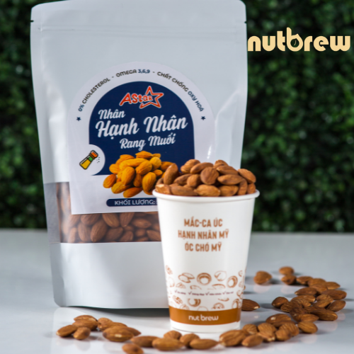 NHÂN HẠT NHÂN RANG MUỐI ASTAR - 500GR