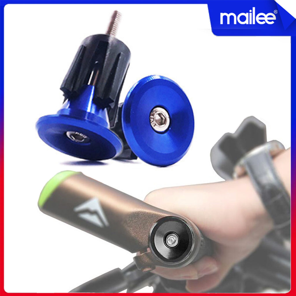 Nắp Chụp Tay Lái Ghi Đông Xe Đạp Leo Núi Mtb Chất Liệu Nhôm 2 Chiếc, Đường Kính Phù Hợp 15 - 23.5Mm Mailee - Xanh Dương