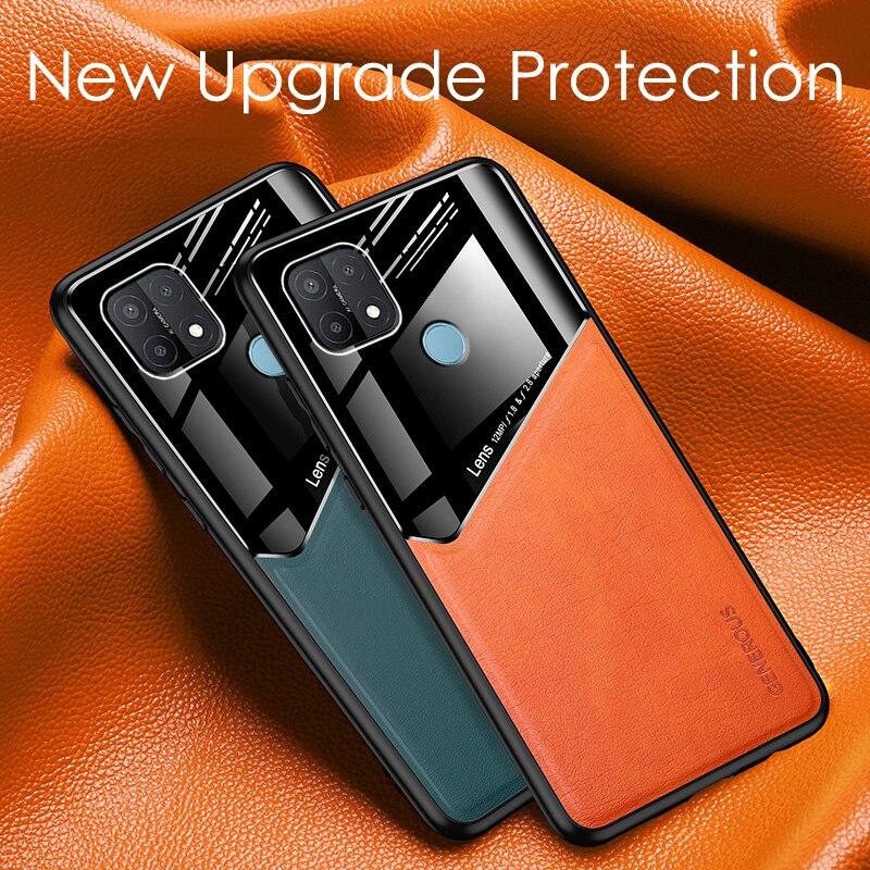 Ốp Lưng Da Thời Trang Cao Cấp Cho Oppo A93 A92 A73 A72 A53 A52 A7X A5S
