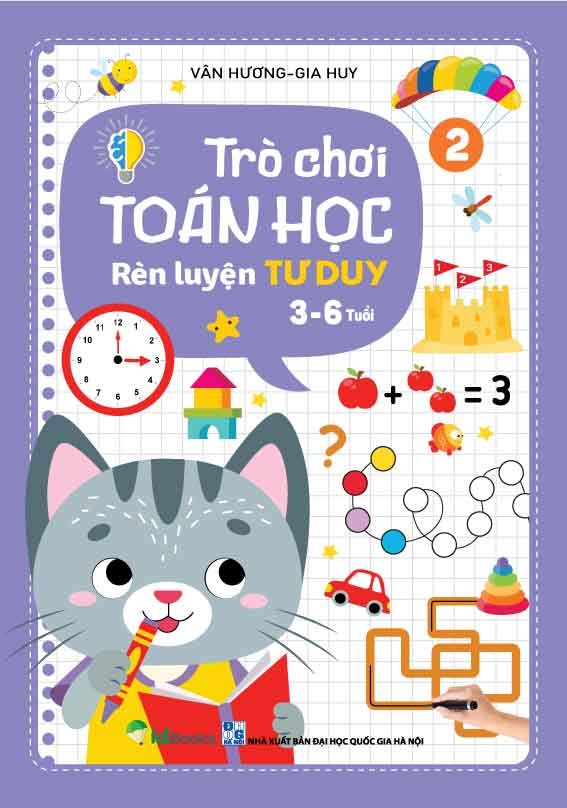 Sách - Trò chơi Toán Học 2 - Rèn luyện Tư Duy (3 - 6 tuổi)