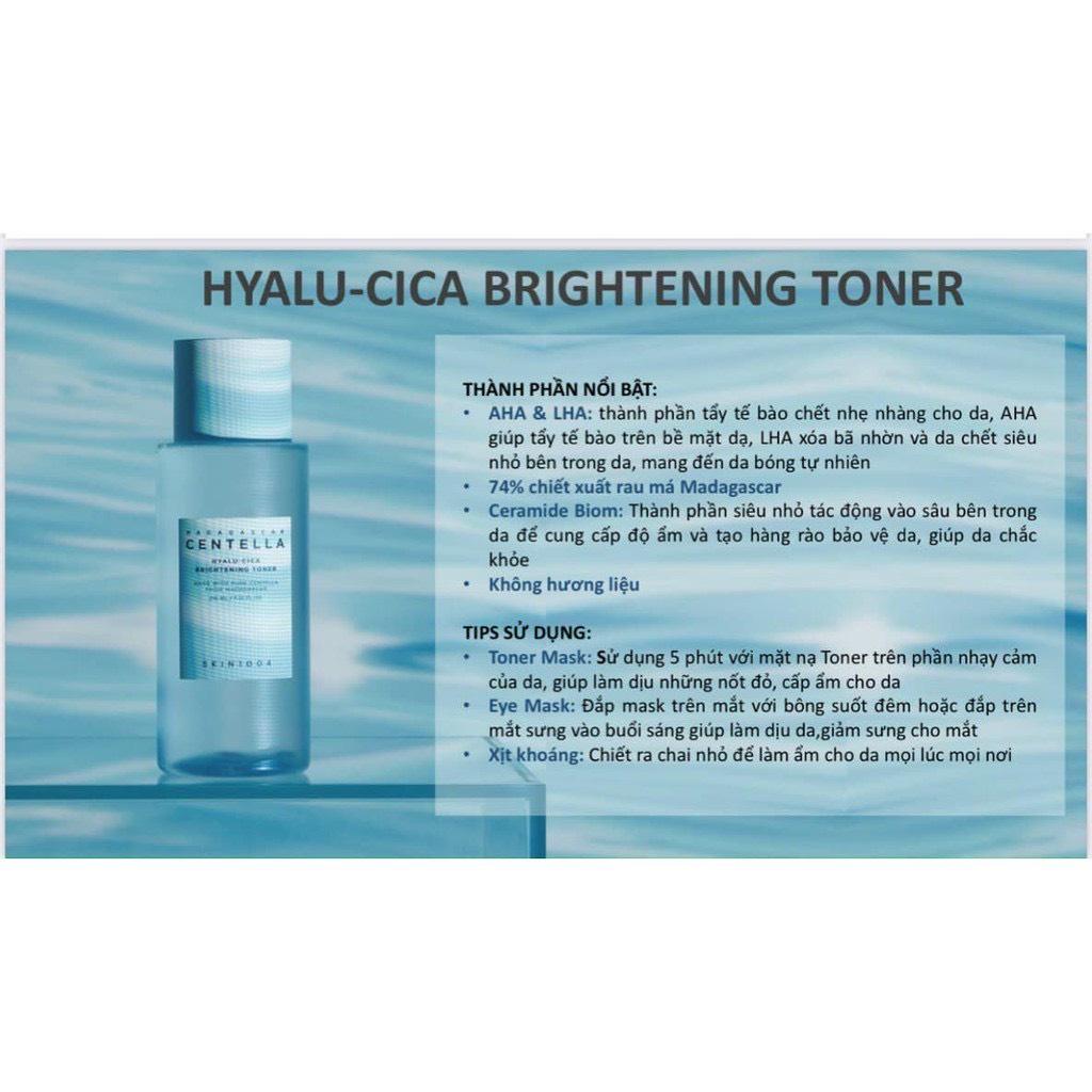 Nước Hoa Hồng Skin1004 Madagascar Centella Hyalucica Brightening Toner 210ml