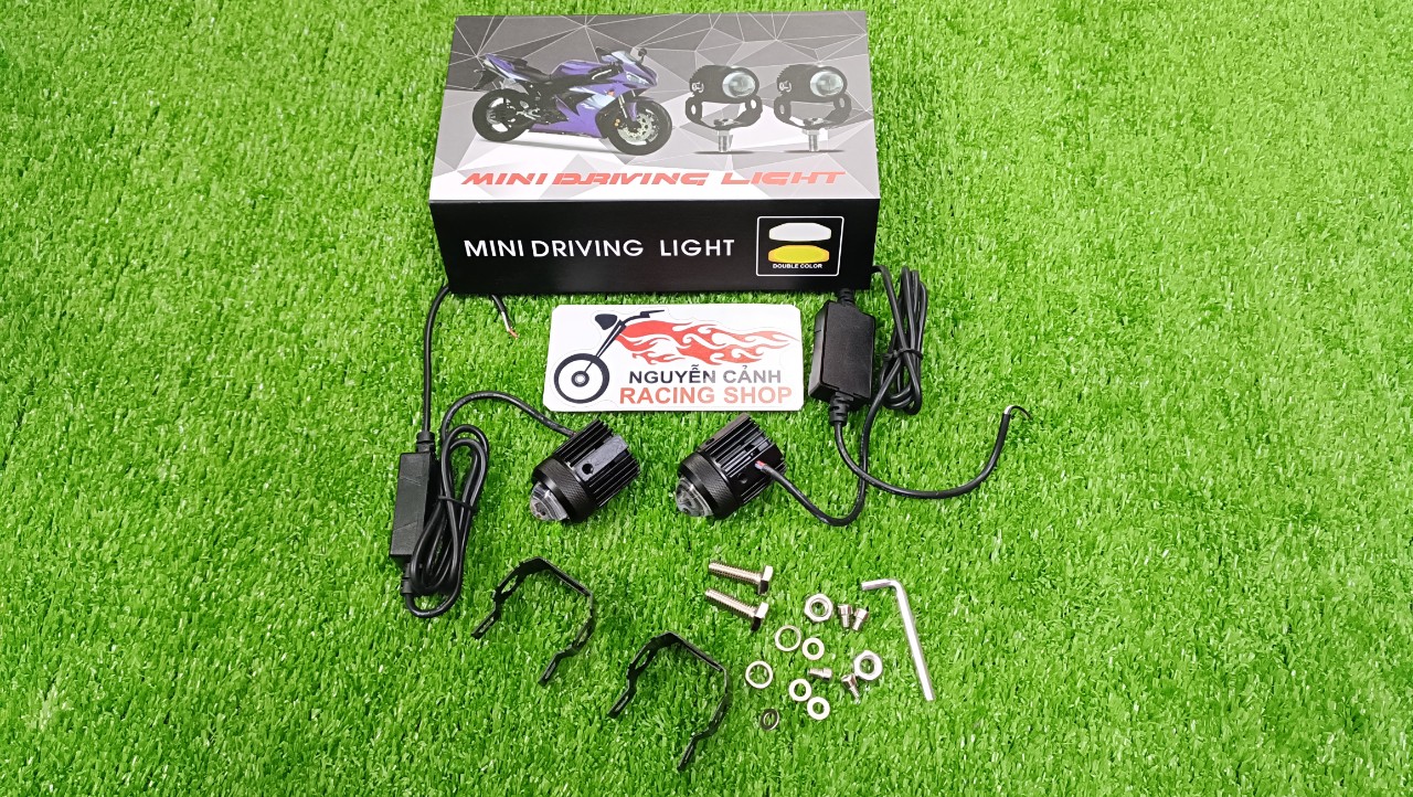 Cặp Đèn MINI DRIVING LIGHT đèn led trợ sáng dành cho xe máy