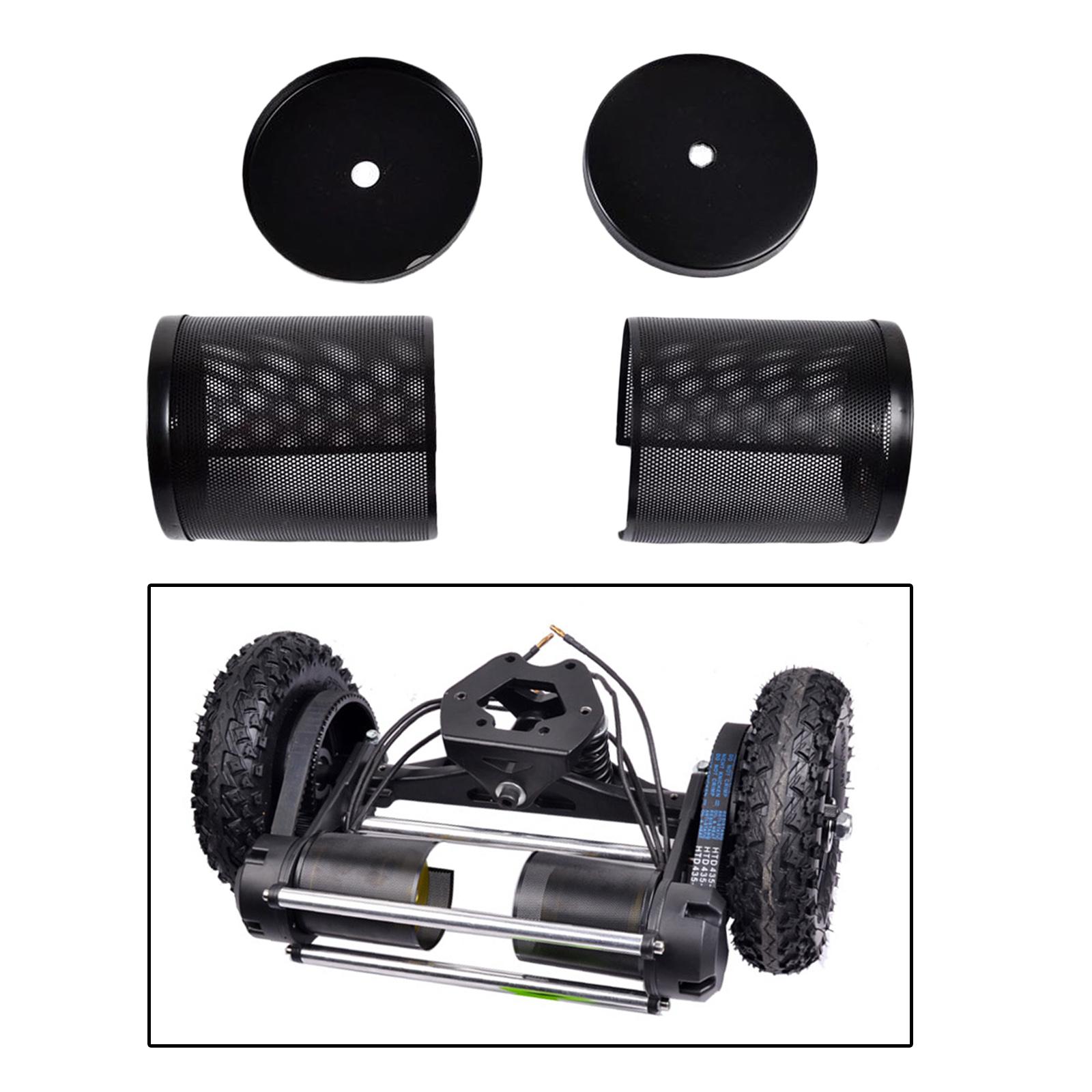1 Pair Metal Cover for Electric Skateboard Brushless Motor Protected Metal Motor for 6065 6374 Motor Guard Scratchproof Accessories