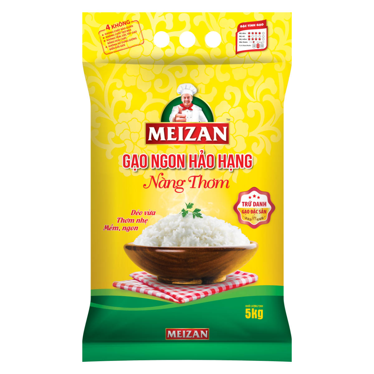 Túi Gạo Meizan Nàng Thơm 5kg