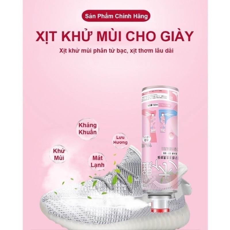 Bình Xịt Khử Mùi Hôi Chân Nhật Bản Công Nghệ Nano Bạc AG+ Mùi Dịu Nhẹ HKD72