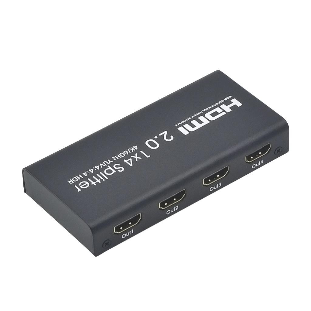HDMI Splitter 1 In 4 Out 4K/60HZ HDMI Switch Box Switcher Adapter UK Plug