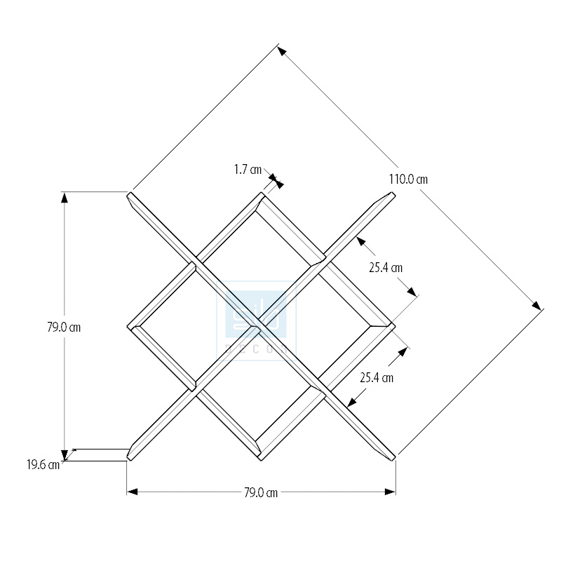 Kệ Gỗ Trang Trí Treo Tường Phá Cách Độc Đáo Thương Hiệu SIB Decor KT505