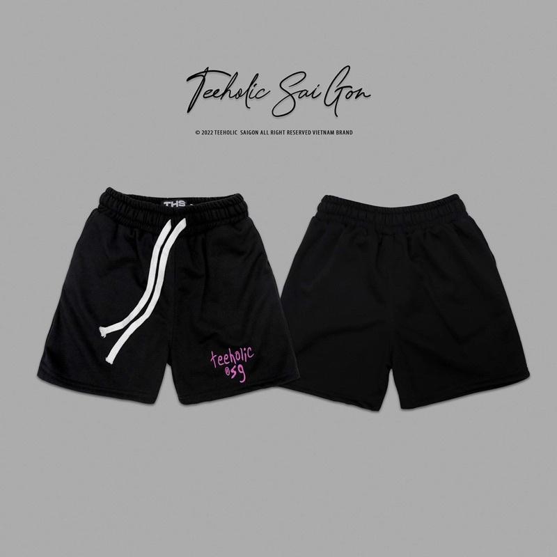 Quần Short Unisex Nam Nữ Thêu Logo TeeHolic