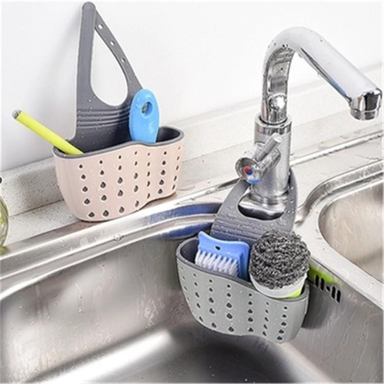 Giỏ Đựng Giẻ Lưới 2 LỚP Rửa Bát LOẠI DÀY Thoáng Giỏ Nhựa Treo Đồ Rửa Chén 2 Lớp Treo Vòi Nước Bồn Rửa