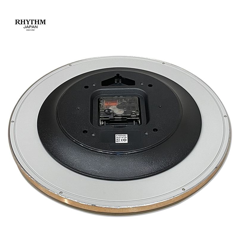 Đồng hồ treo tường Nhật Bản Rhythm CMG437NR13, Kích thước 30.0 x 4.2cm, 700g ,Vỏ nhựa cao cấp, dùng PIN