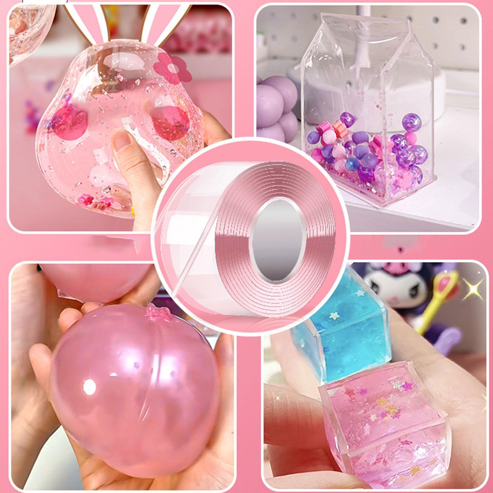 Bubble Blowing Double Sided Tape Reusable Transparent Tape Mounting Tape