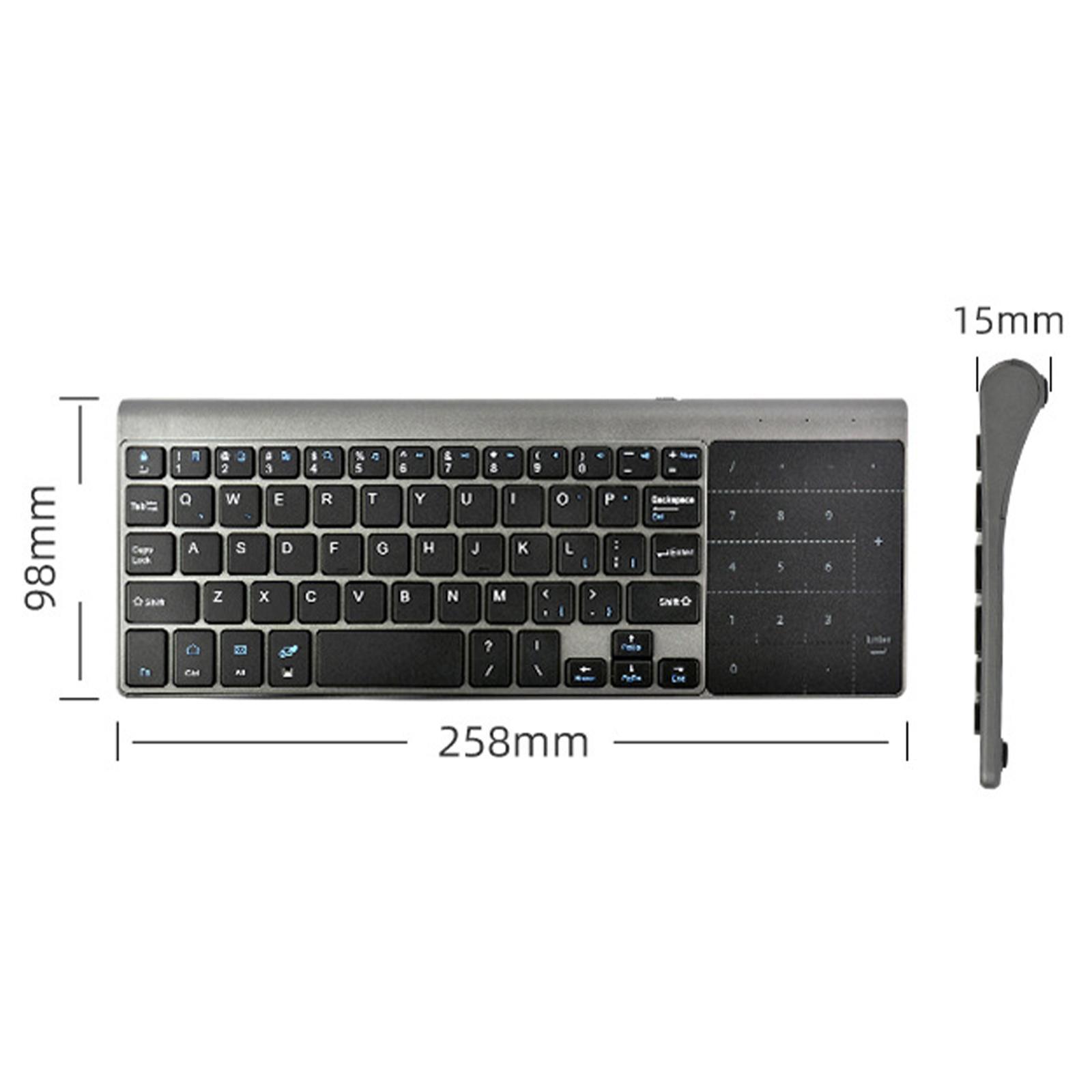 Mini Wireless Keyboard with USB Receiver Universal Portable for PC Notebook