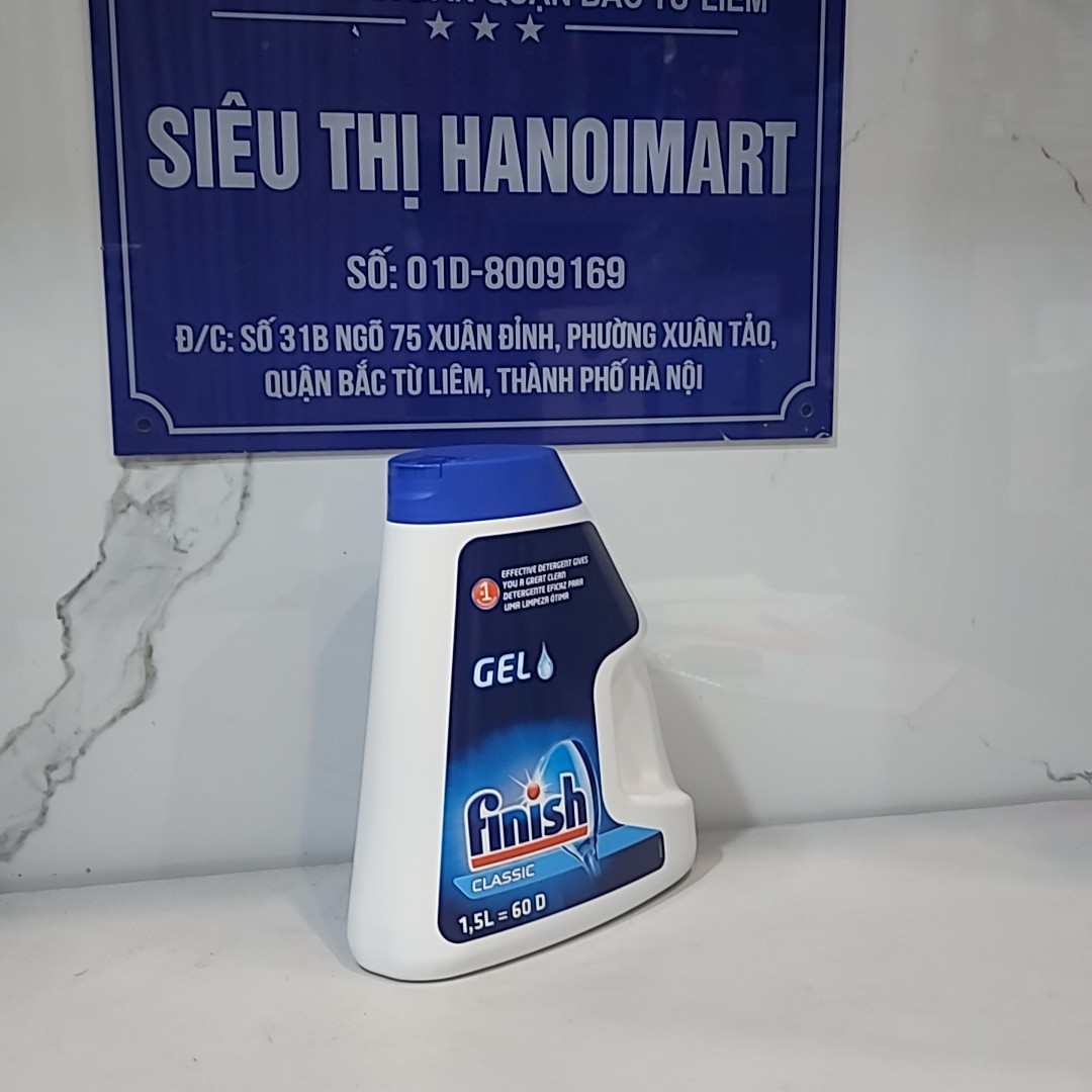 Hình ảnh Xà Phòng Rửa Bát Finish Classic Dạng Gel 1.5 lít/ Chai Chuyên Dùng Cho Máy Rửa Bát