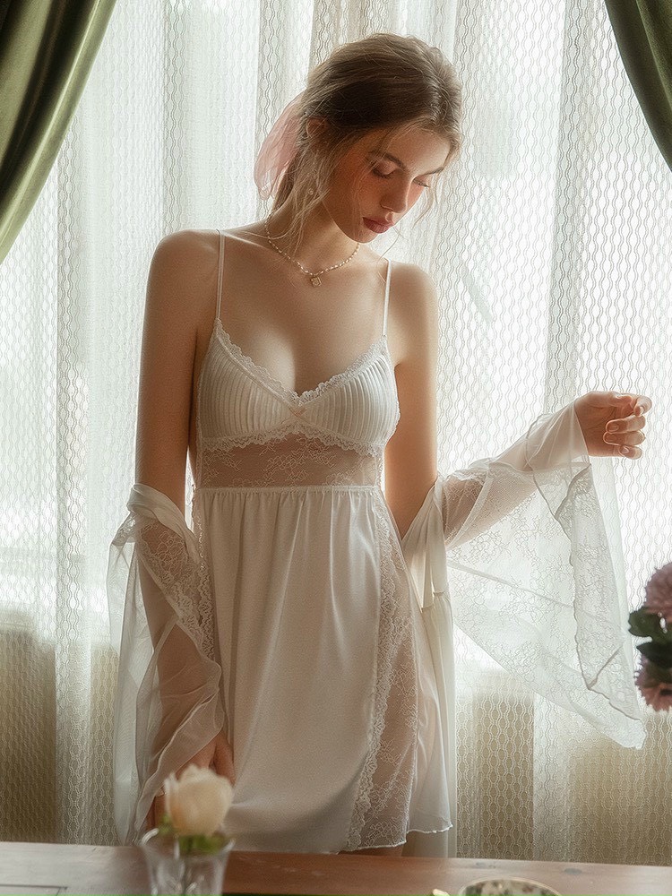Đầm Ngủ Nữ Hai Dây (Không kèm áo choàng) - B.Lingerie