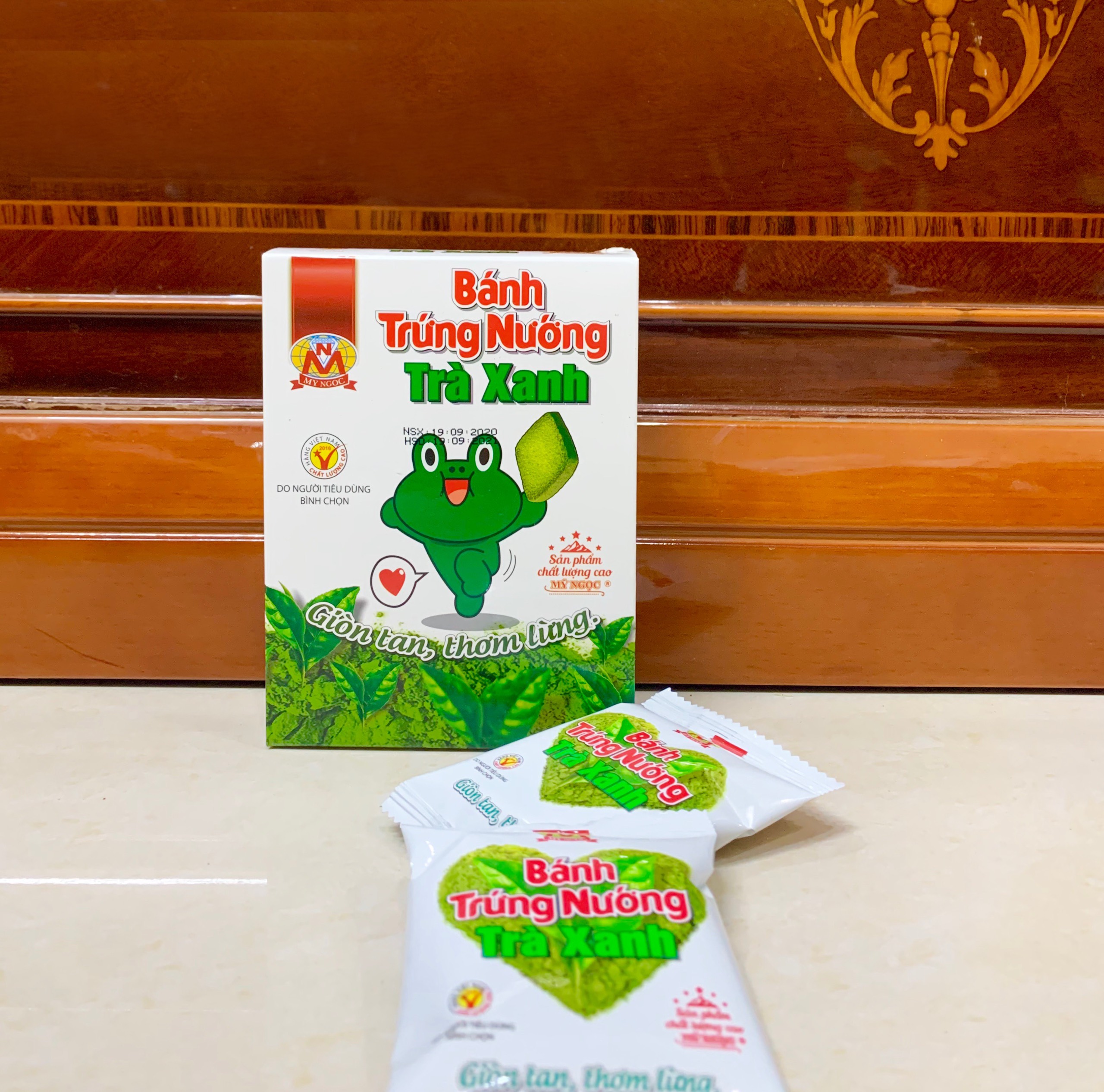 BÁNH TRỨNG NƯỚNG TRÀ XANH-45G