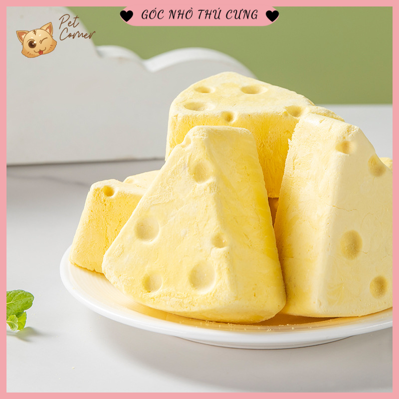 Phô mai siêu thơm ngon, béo ngậy, giàu dinh dưỡng cho chó mèo, chuột hamster