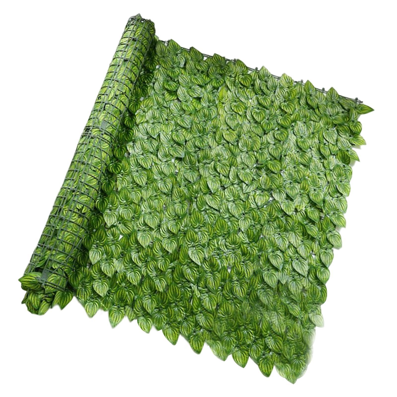 Artificial Faux Leaf Privacy Fence Wall Screen Sun protected for Yard Decor