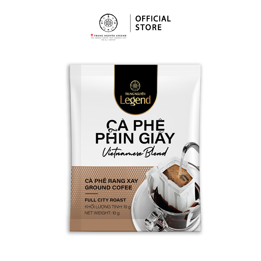 Trung Nguyên Legend - Cà phê phin giấy Vietnamese Blend - Hộp 10 gói x 10gr