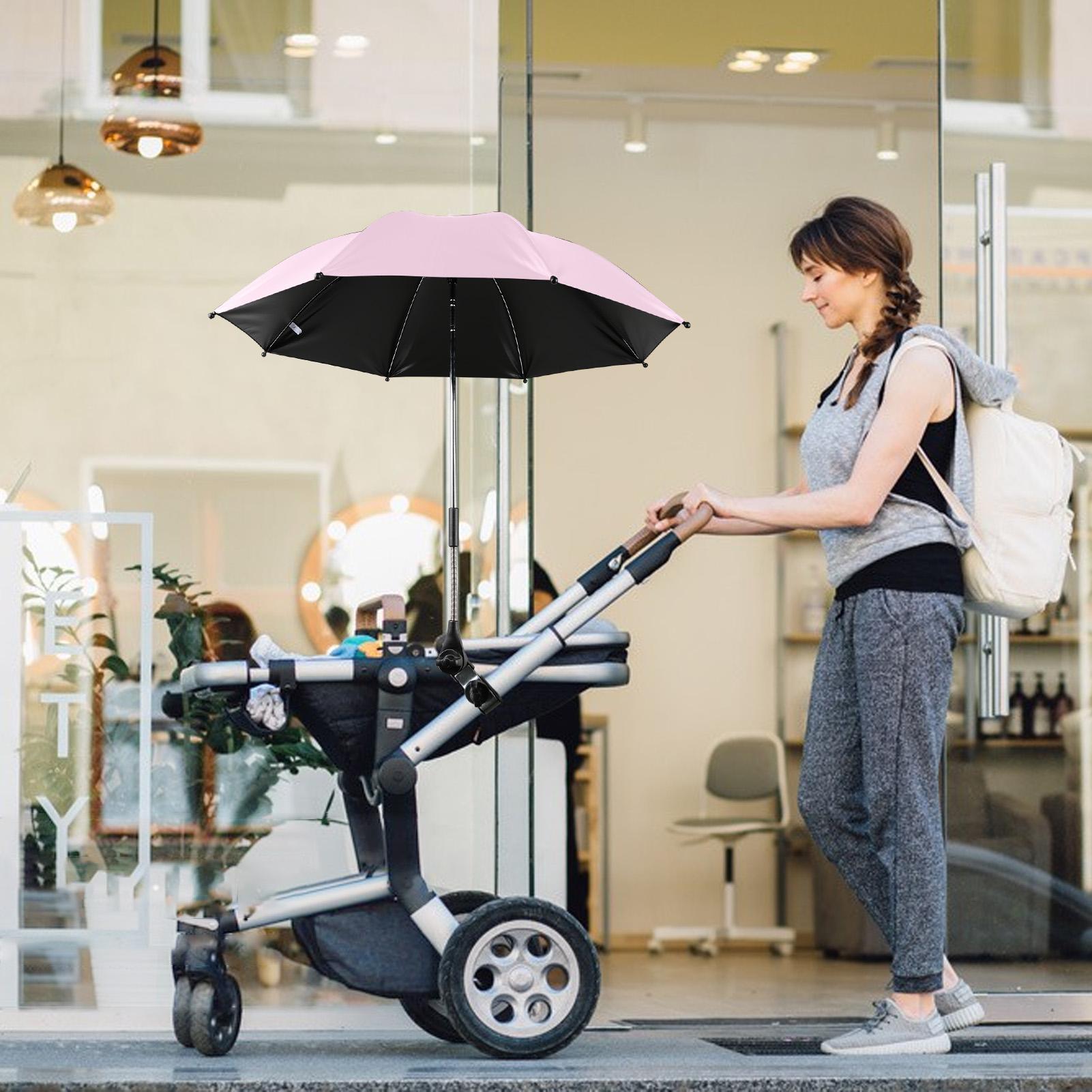 Ô gắn xe đẩy trẻ em Buggies Vinyl có lớp phủ chống tia UV, chống thấm 360 °, có thể xoay