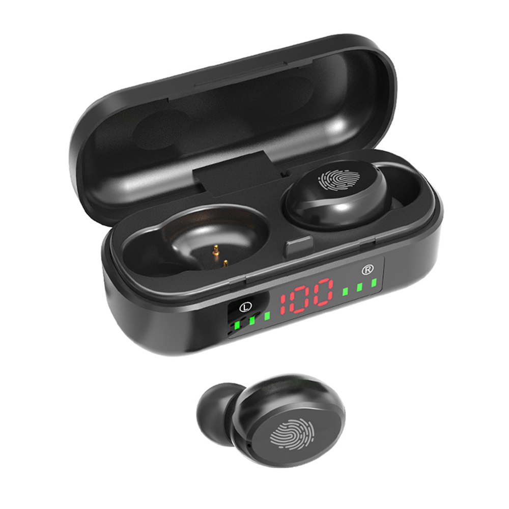 Tai Nghe Thể Thao Điều Khiển Cảm Ứng TWS Bluetooth V5.0 Không Dây Có Mic Màn Hình LED
