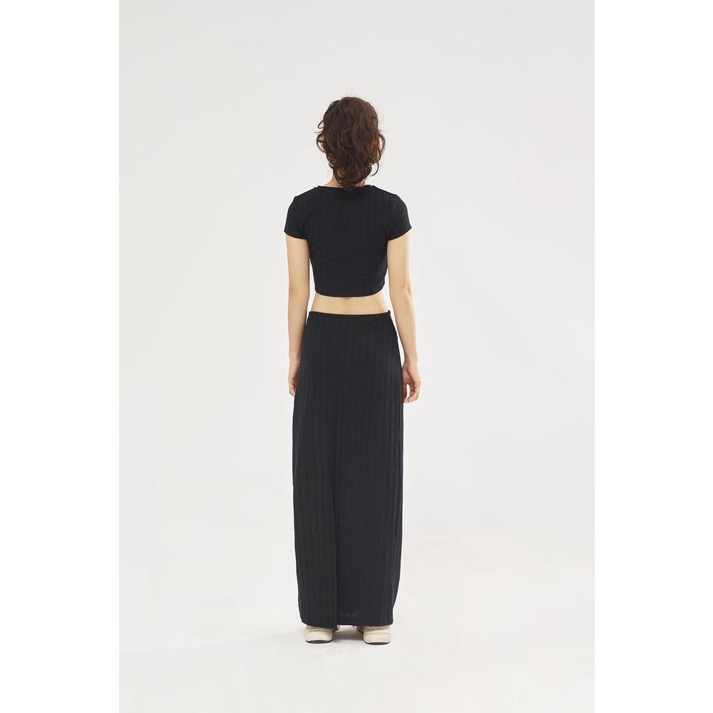 DOTTIE - Áo tay ngắn vải thun gân T0614