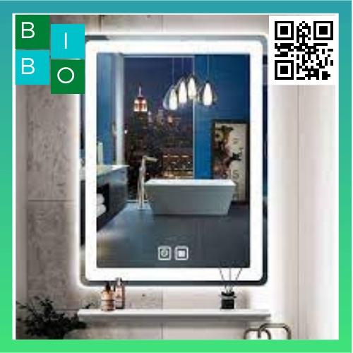 GƯƠNG LED CẢM ỨNG VUÔNG CAO CẤP – HIỂN THỊ THỜI GIAN VÀ NHIỆT ĐỘ