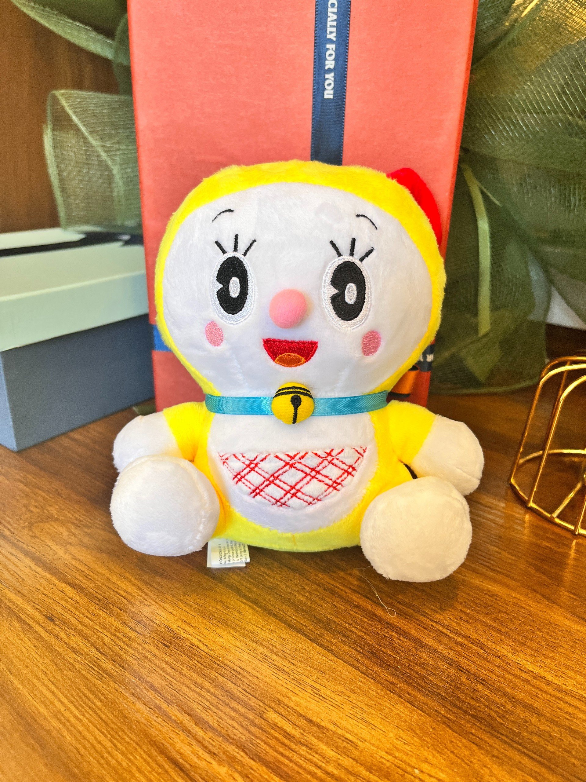 Gấu bông Dorami, Gấu bông nhỏ, Quà tặng đáng yêu cho bé, Thú bông Dorami size S cao 17cm  - Sản Phẩm Có Bản Quyền, Phân Phối Bởi Teenbox
