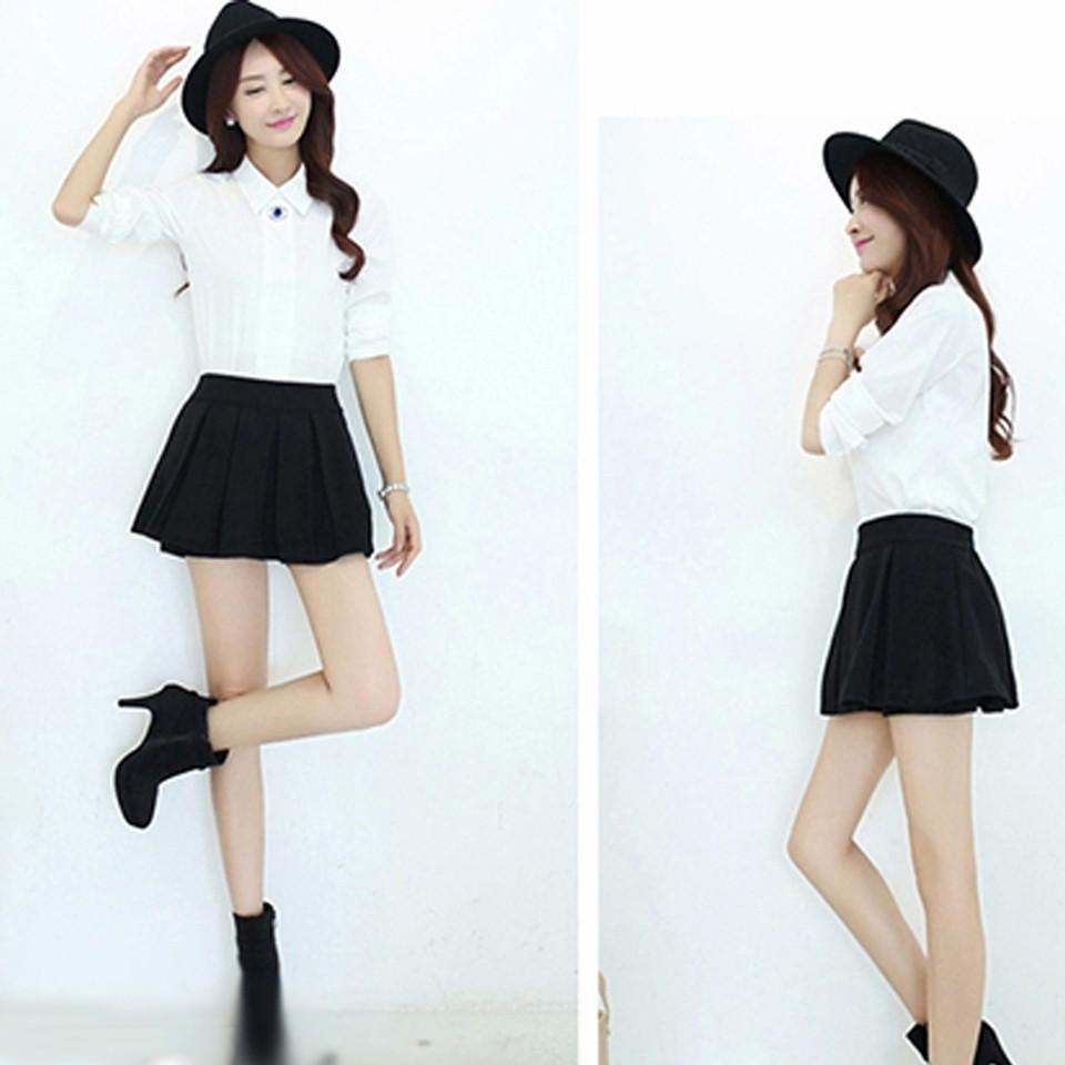 Chân váy NGẮN XẾP LY CÓ QUẦN