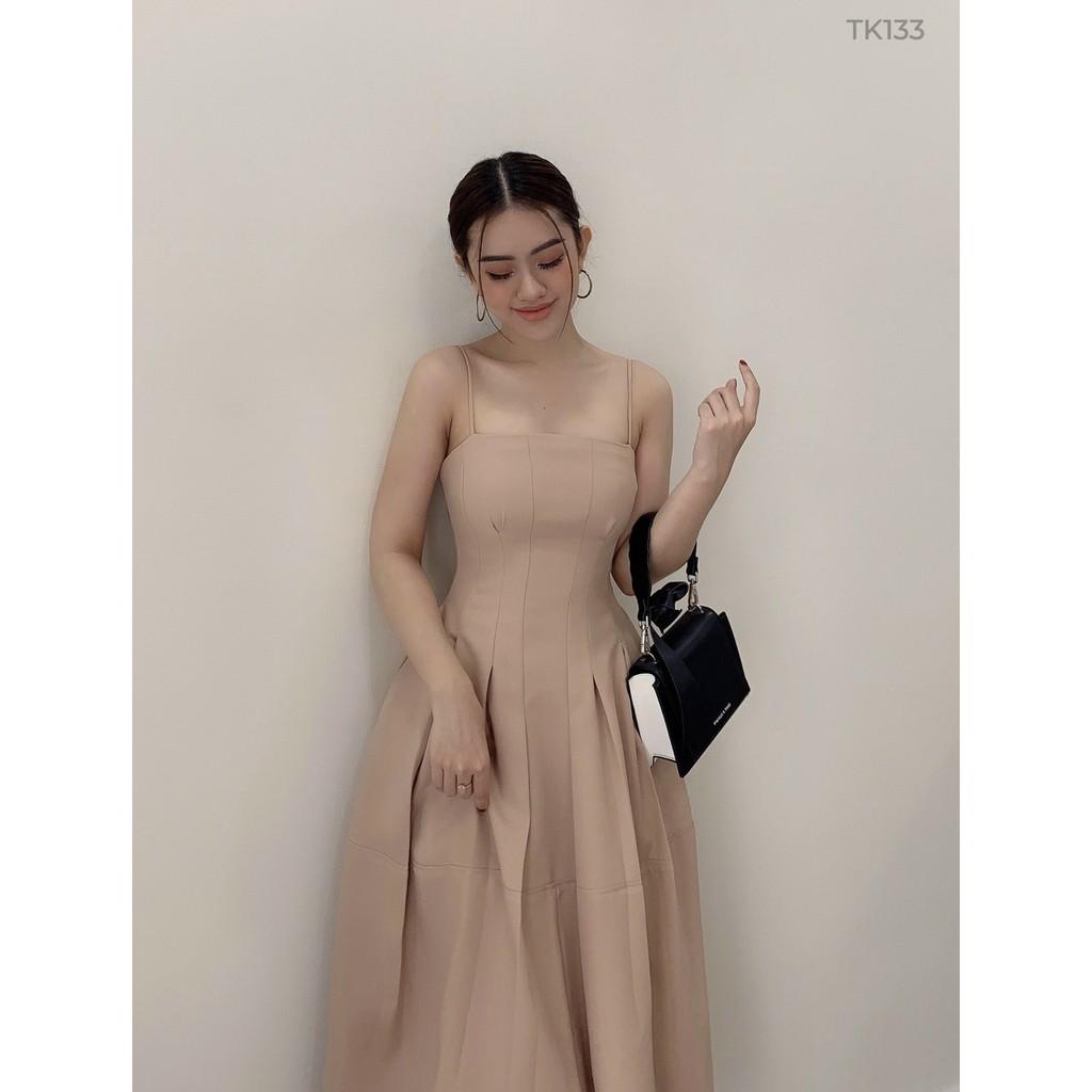 Đầm dự tiệc 2s đơn giản dáng xòe